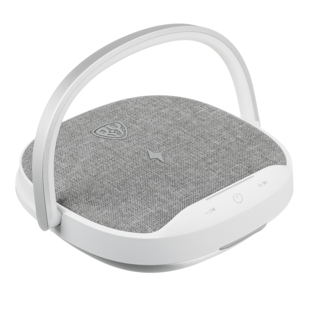 Колонка беспроводная 3 в 1 BY Space Speaker 10 ВТ ночник и беспроводная зарядка Qi 15W - фото 4