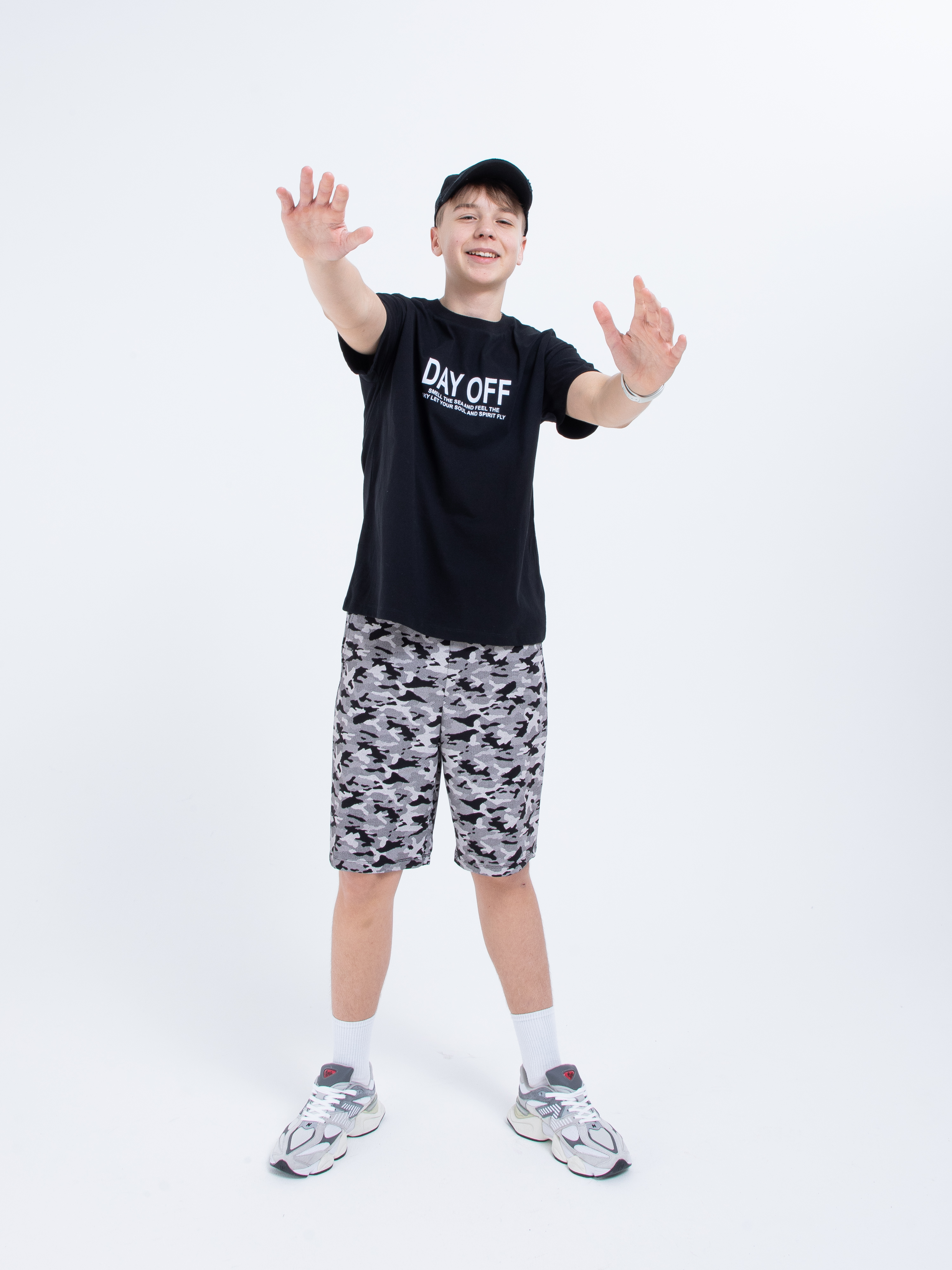 Футболка STELLA MODA 11217_черный - фото 17