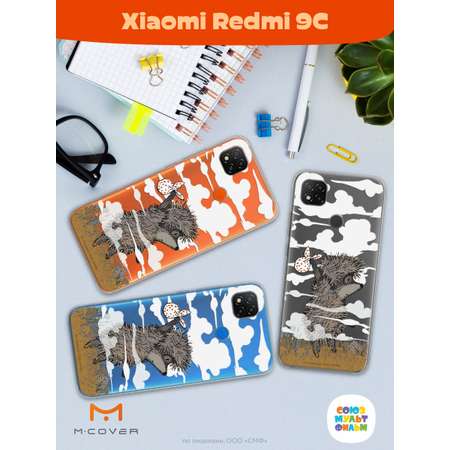Силиконовый чехол Mcover для смартфона Xiaomi Redmi 9C Союзмультфильм Ежик в тумане и дымка