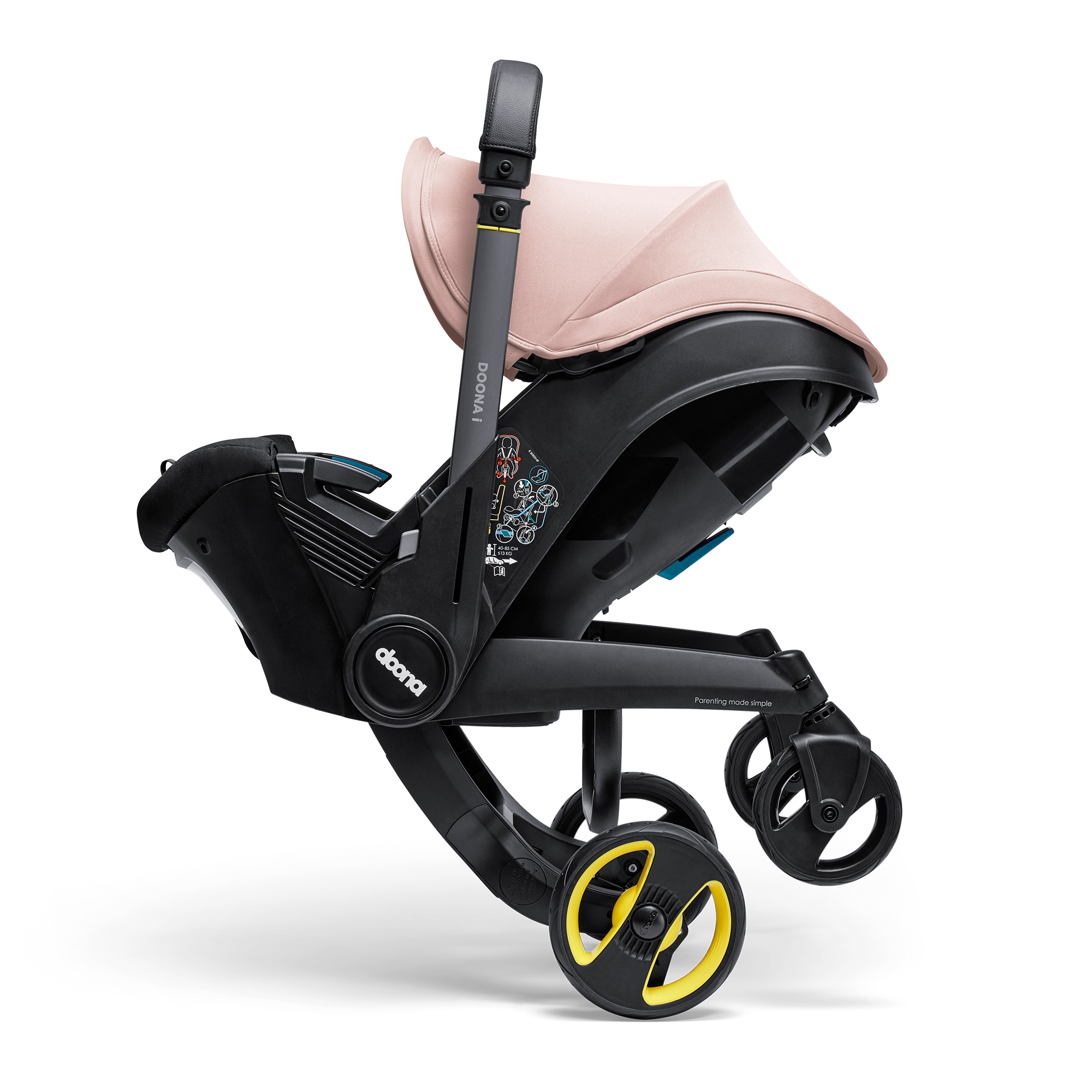 Автокресло Doona i, цвет: Blush Pink Isofix 0 (0 -13 кг) - фото 17