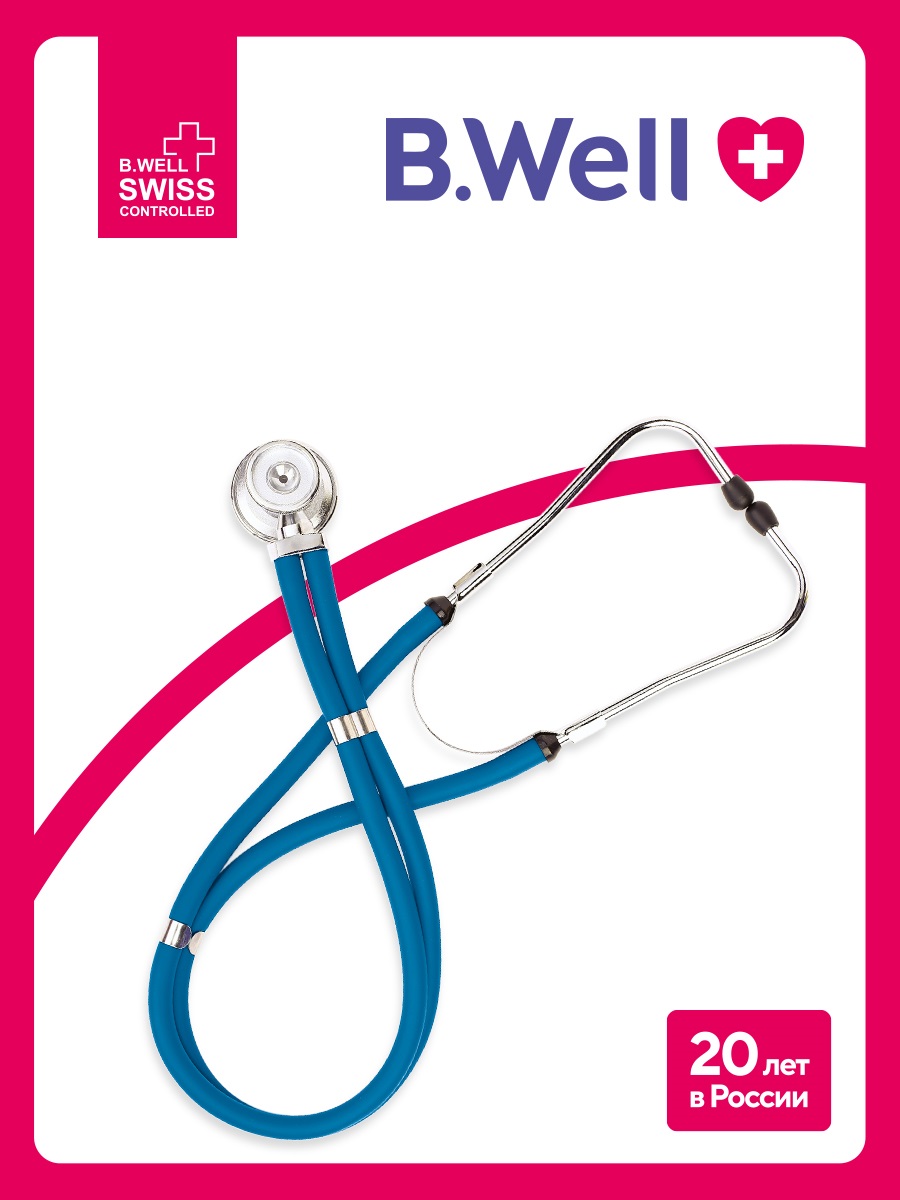 Стетоскоп B.Well WS-3 синий - фото 1