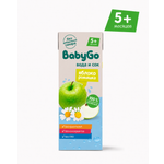 Вода с соком BabyGo яблоко-ромашка 200г с 5 месяцев