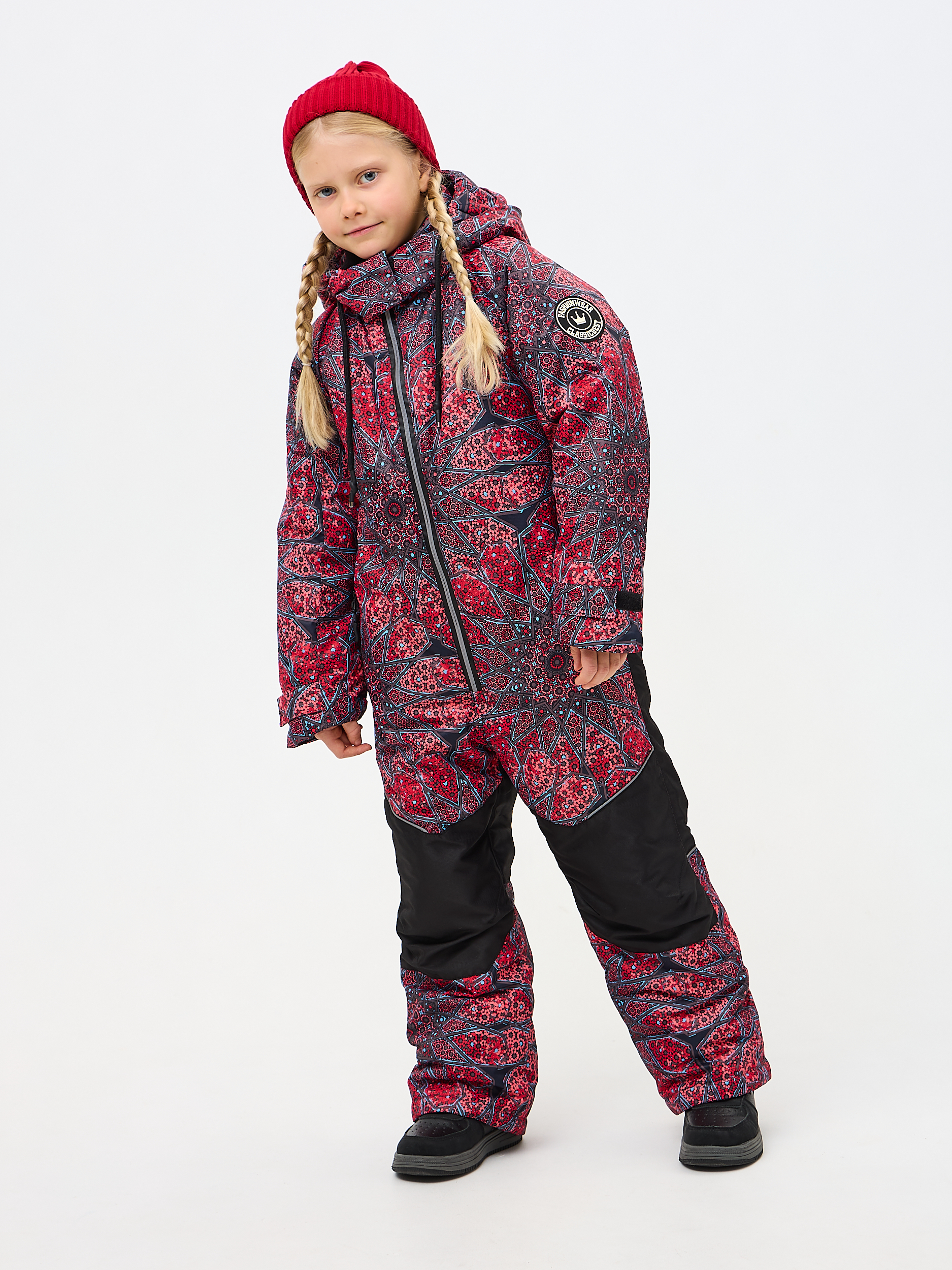 Комбинезон Kvartet 854 т.серый-красный - фото 3