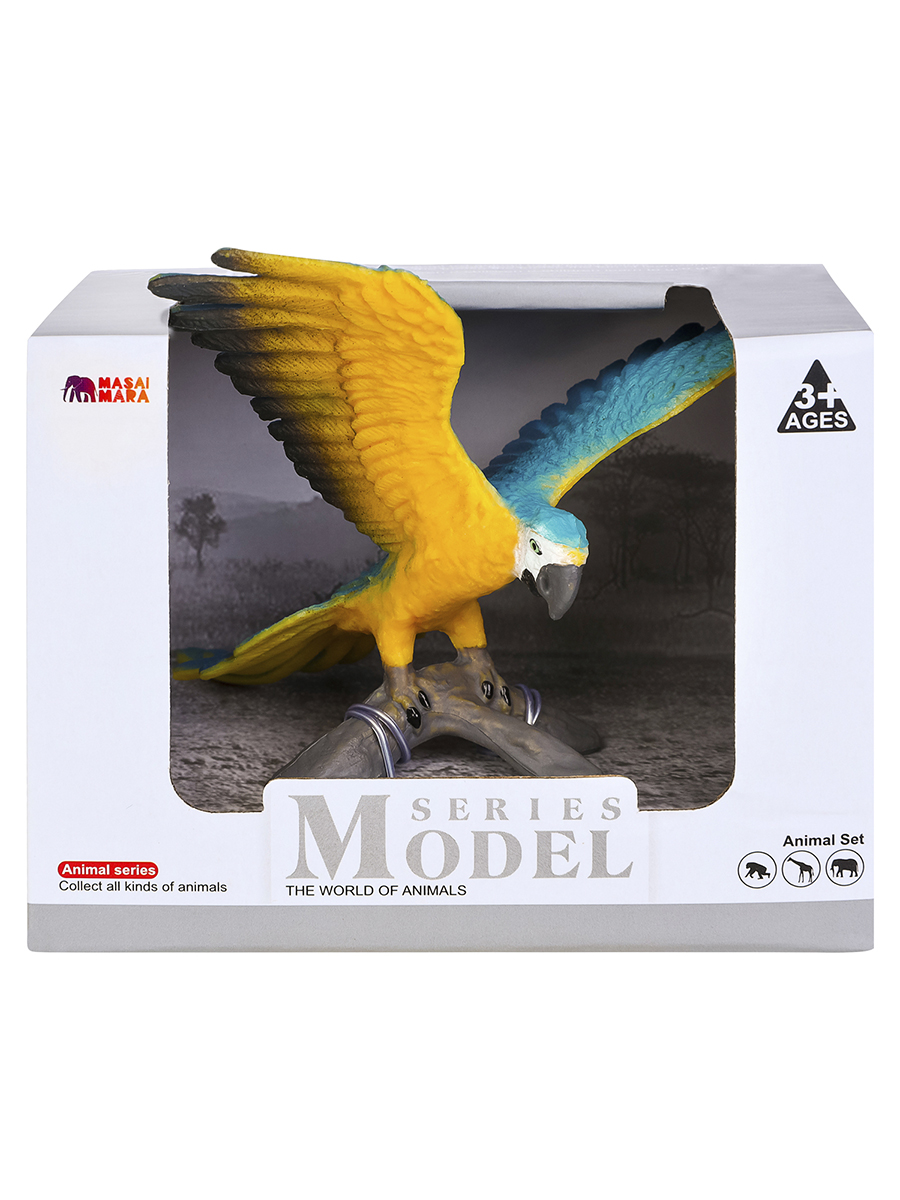 Игровой набор Masai Mara Попугай Сине-желтый Ара - фото 5
