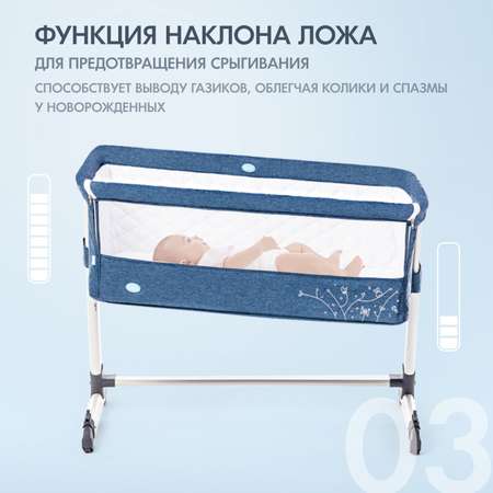 Колыбель Nuovita Accanto синий