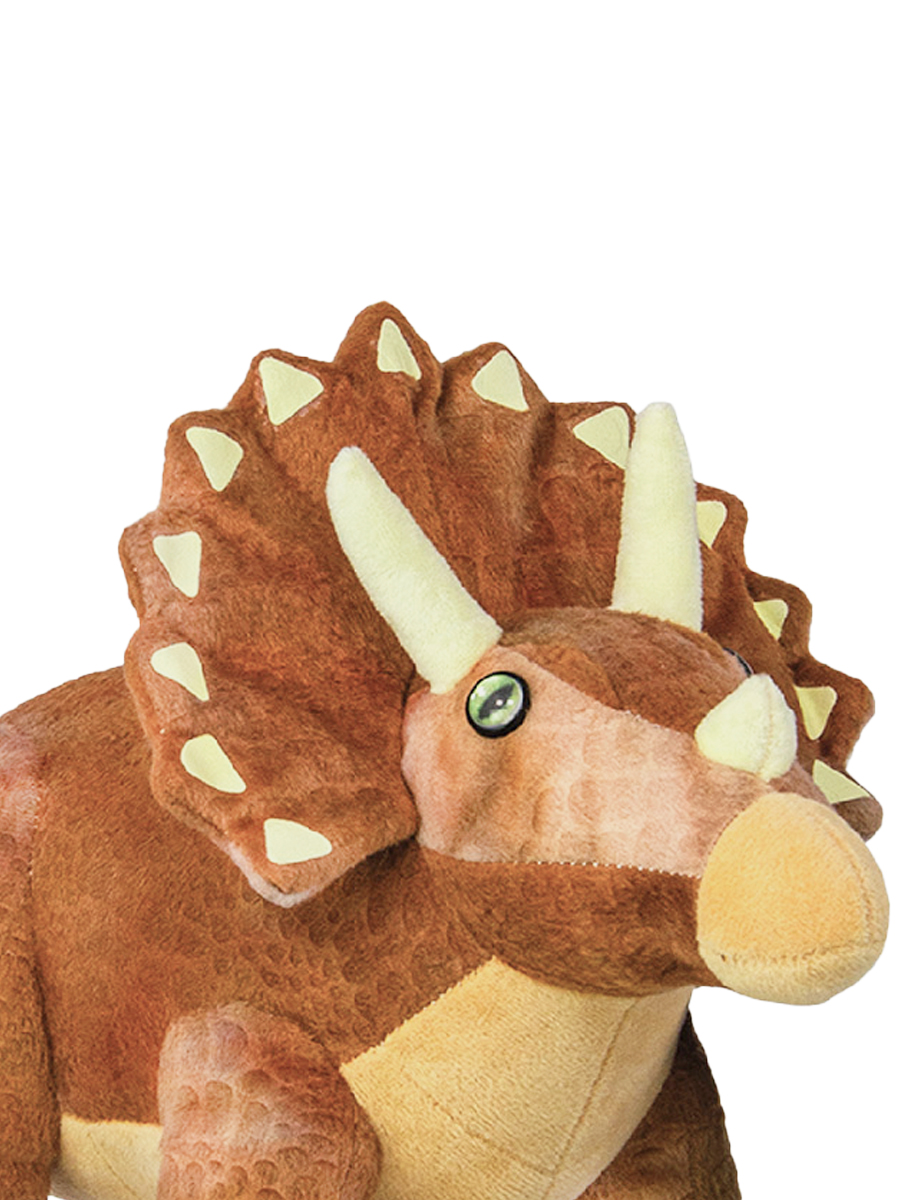 Мягкая игрушка All About Nature динозавр Трицератопс - фото 3