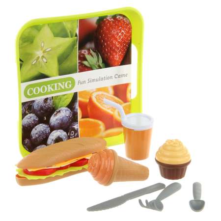 Игровой набор Veld Co тележки и корзинки, прилавок, касса, продукты