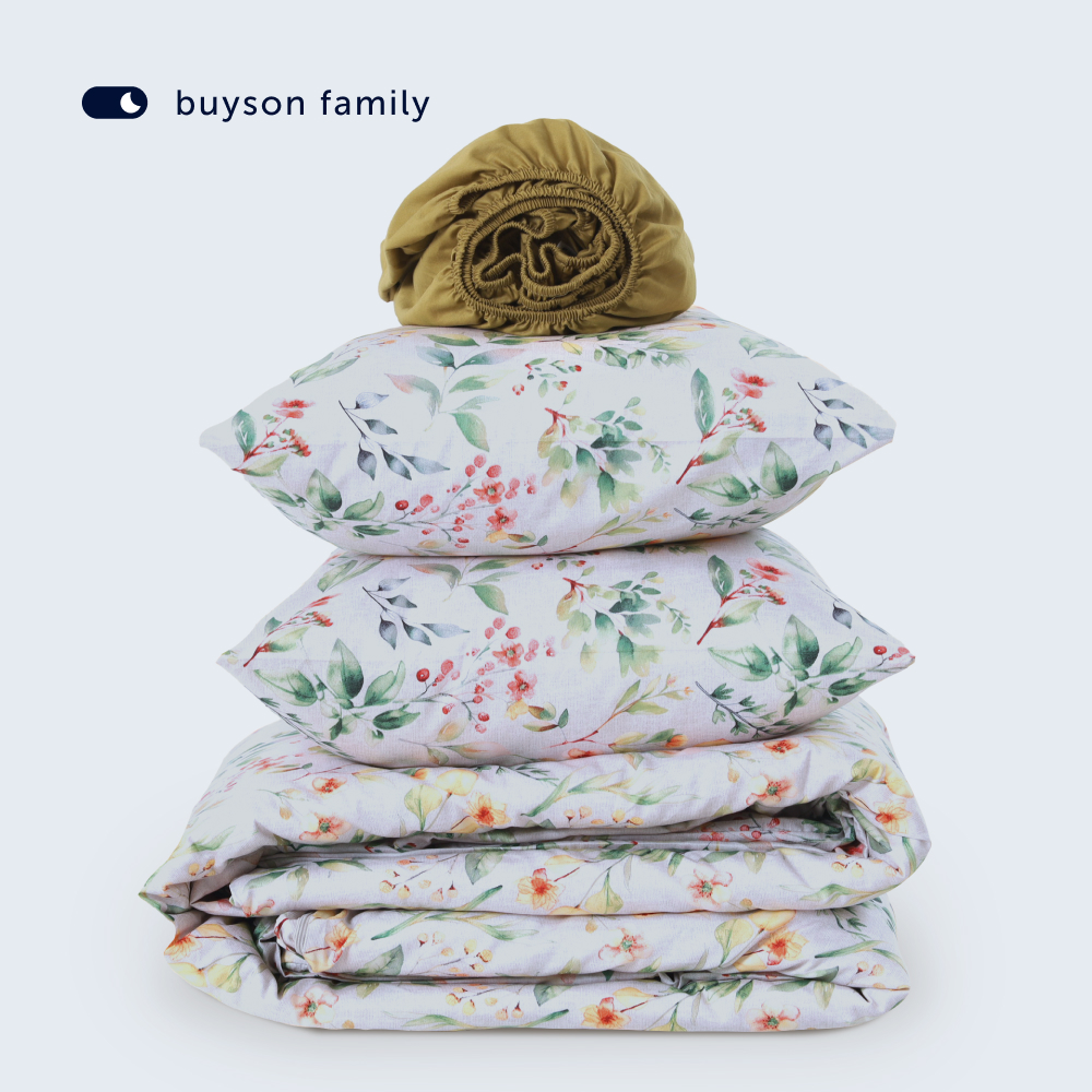 Простыня buyson BuyFlora 160 x 200 см на резинке 1 шт. - фото 13