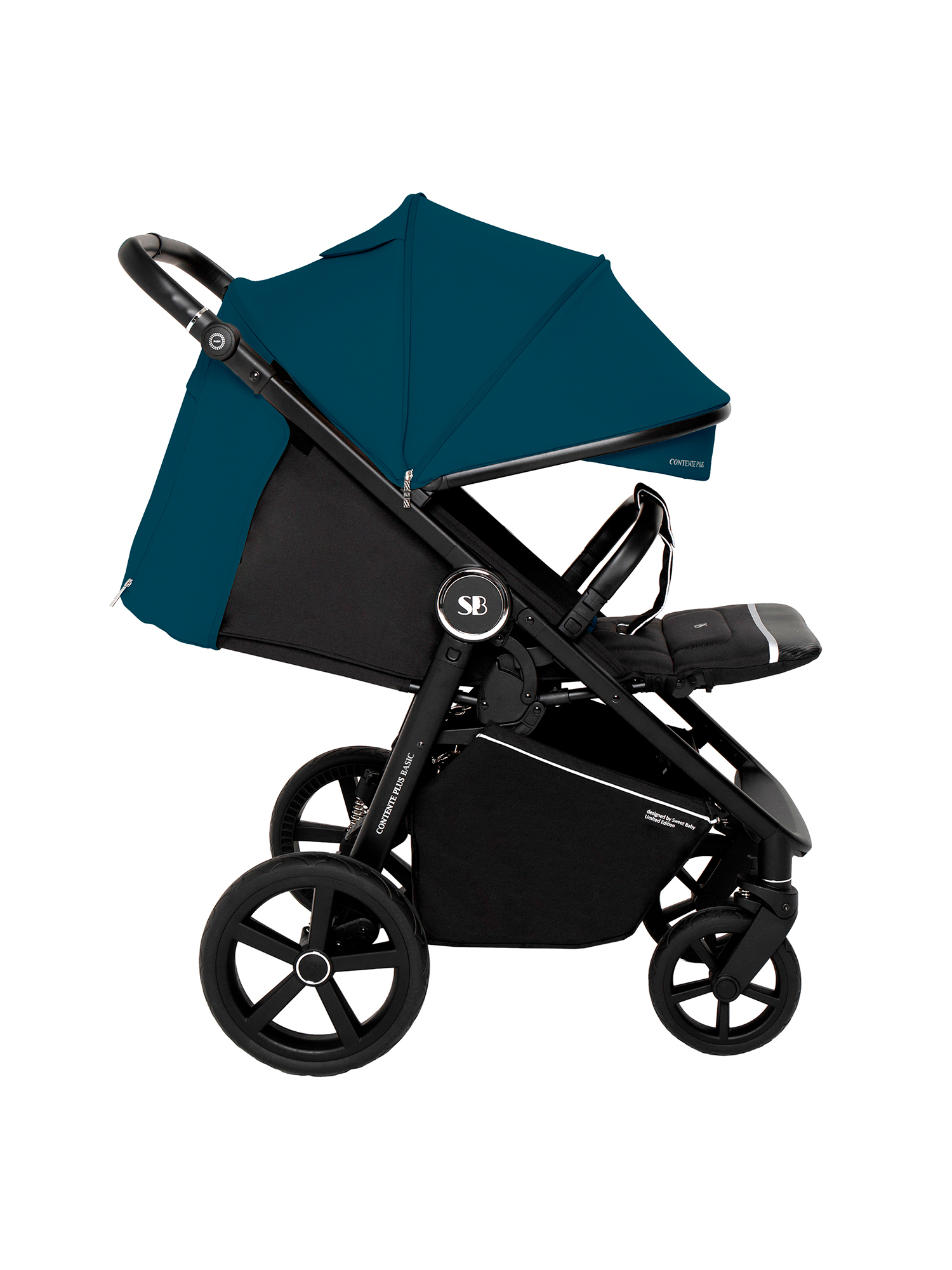 Коляска прогулочная Sweet Baby Contente Plus Basic Dark Green зеленый - фото 14