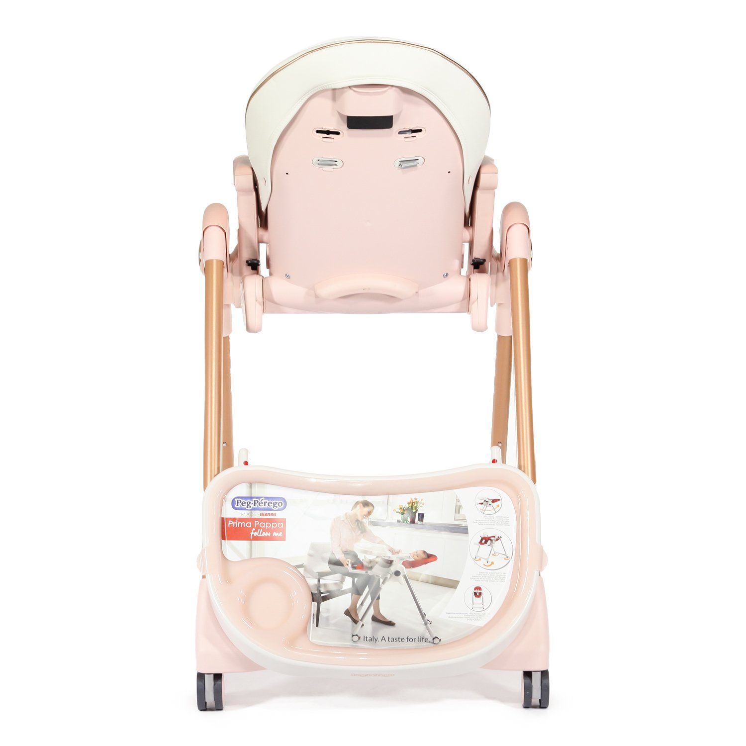Стульчик для кормления Peg-Perego Prima Pappa Follow Me розовый - фото 11