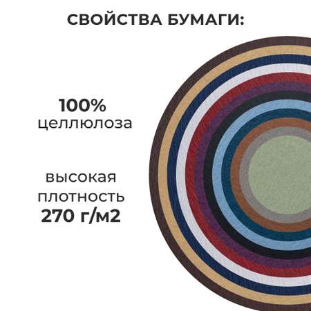 Папка для рисования, цветная бумага, цветной картон, художественная бумага Малевичъ 12 лист.