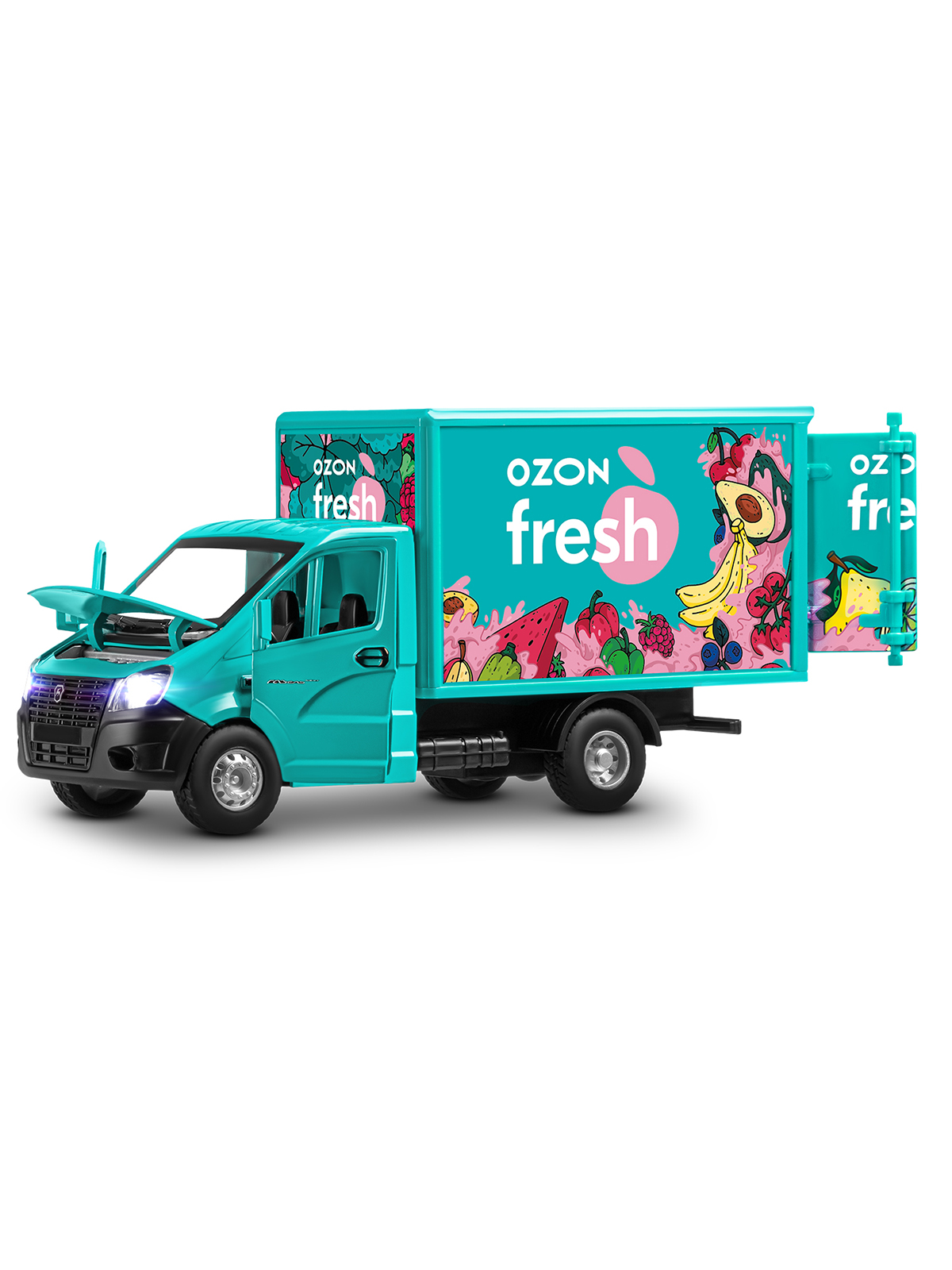 Грузовик Ozon ГАЗель Next Ozon Fresh 1:28 JB0405417 - фото 16
