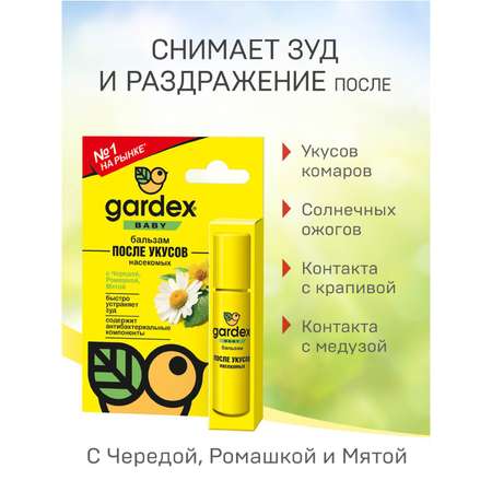 Бальзам после укусов Gardex Baby роликовый
