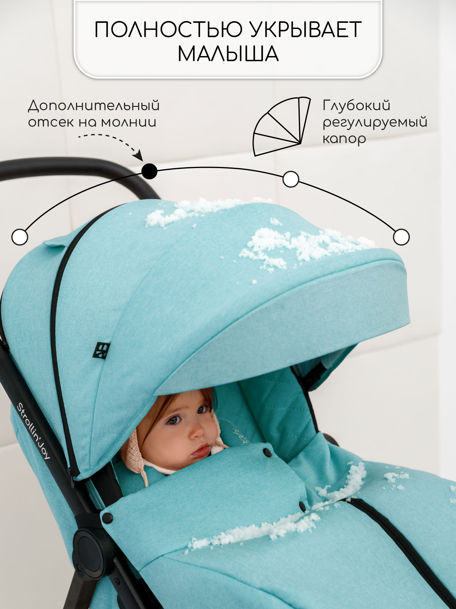 Коляска прогулочная Amarobaby StrollinJoy - фото 3