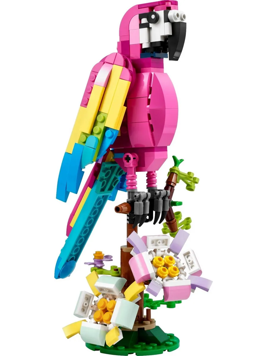 Конструктор LEGO Creator Экзотический розовый попугай 253 дет. - фото 11