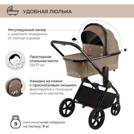 Коляска 3в1 Sweet Baby Elegante Brown
