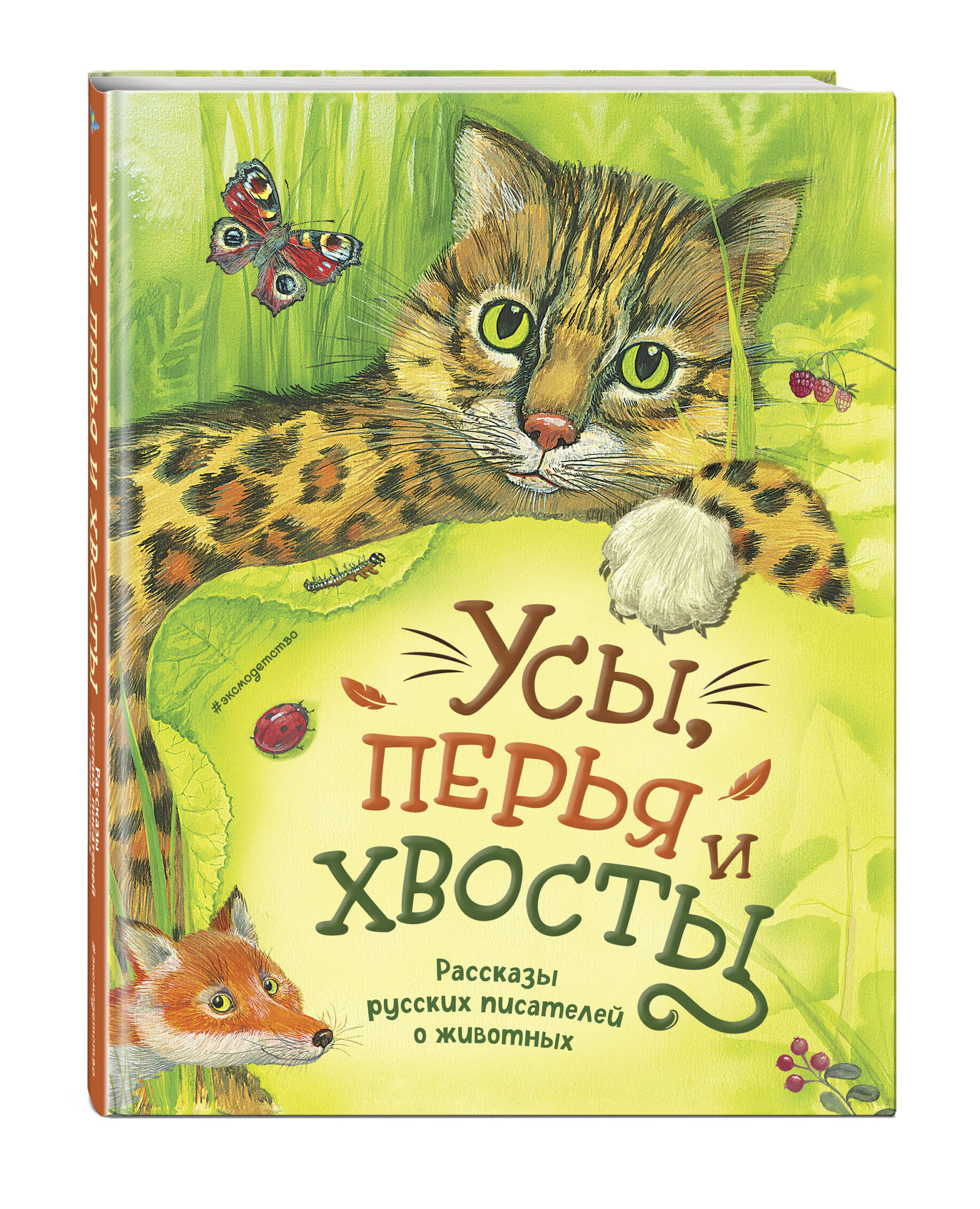 Книга Эксмо Усы, перья и хвосты. Рассказы русских писателей о животных (ил. М. Белоусовой) - фото 1