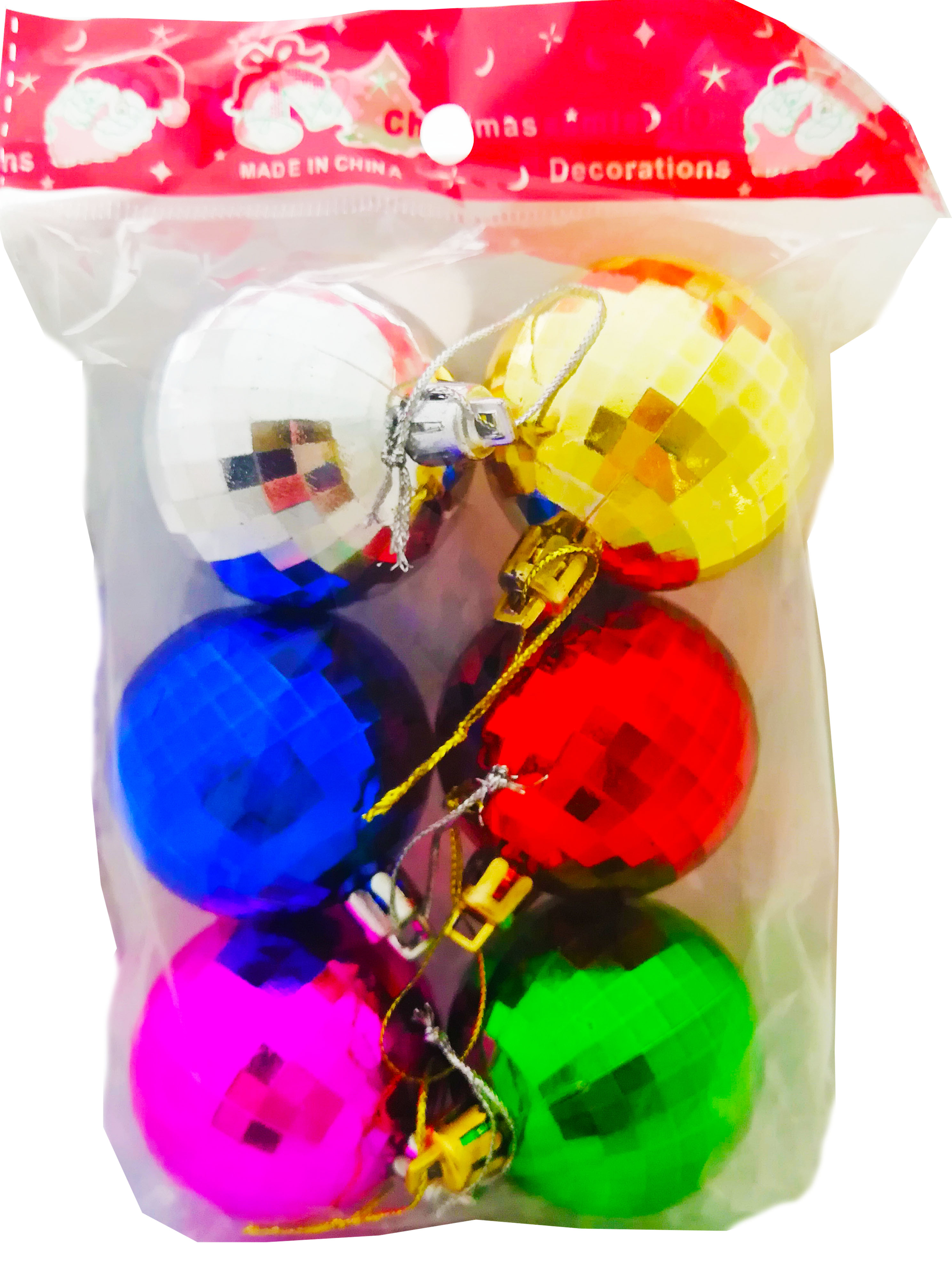 Ёлочное украшение Магия праздника Диско шар набор 6 шт - фото 1