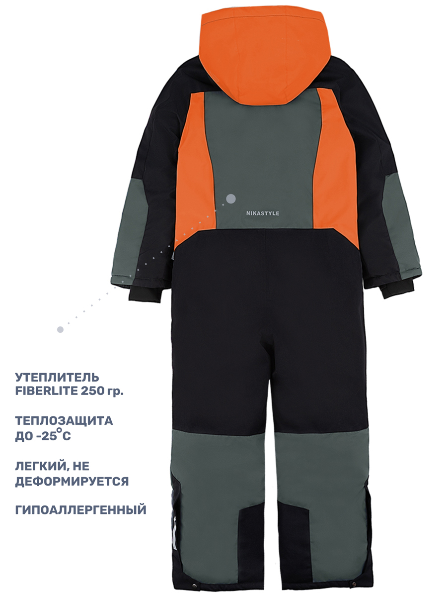 Комбинезон NIKASTYLE 8з6724 мох/черный - фото 4