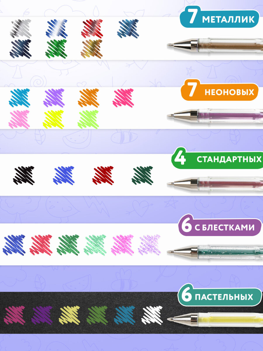 Ручка гелевая Brauberg 30 шт. - фото 3