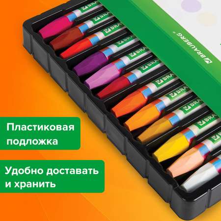 Восковые мелки Brauberg 24 шт.