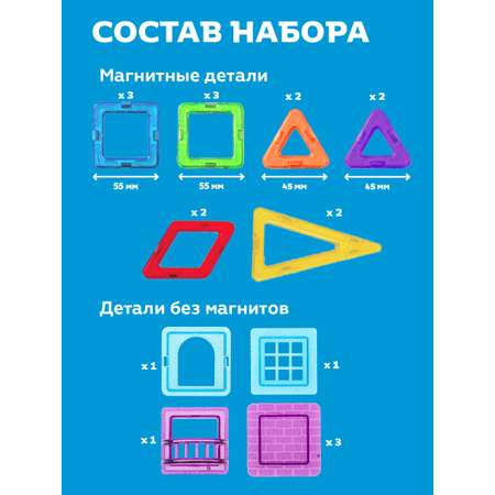 Конструктор ON TIME Стартовый магнитный