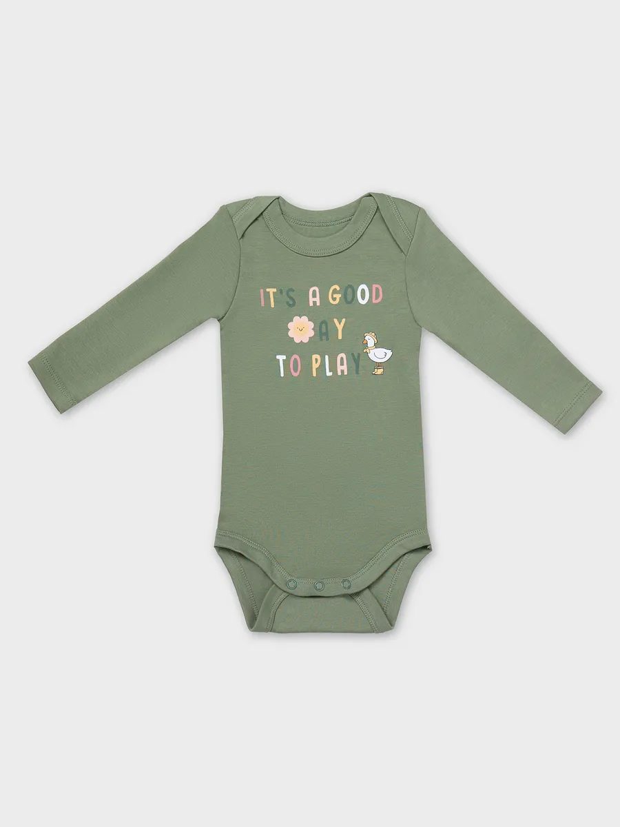 Боди 2 шт Mark Formelle (Марк Формэль) 13016-1-2/св.розовый +зеленый +печать - фото 13