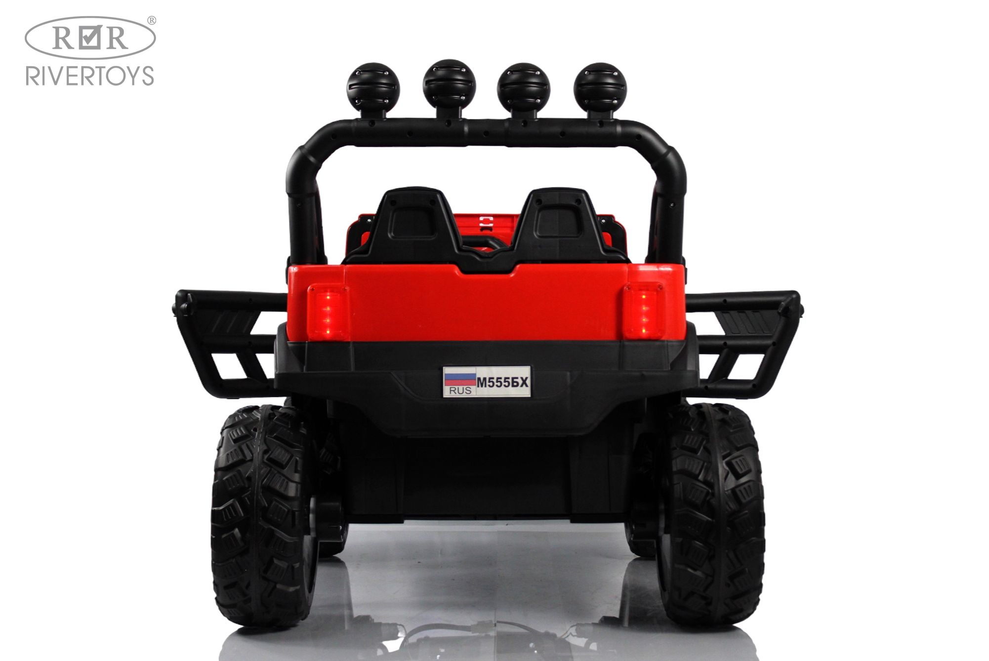 Электромобиль RIVERTOYS М555БХ-NEW-RED С пультом ДУ - фото 5