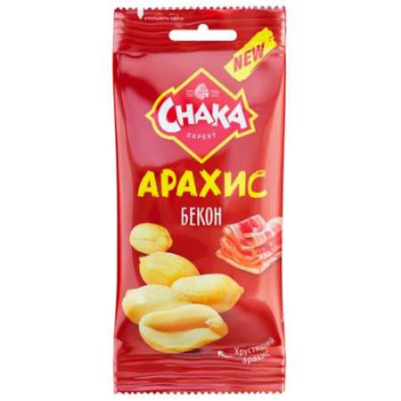 Арахис Chaka обжаренный соленый со вкусом бекона 50г