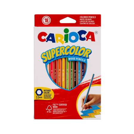 Карандаши цветные CARIOCA 18 шт.