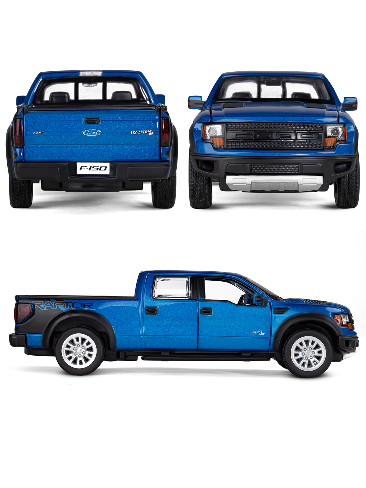 Пикап АВТОпанорама Ford F 150 SVT Raptor 1:34 JB1251395 - фото 5
