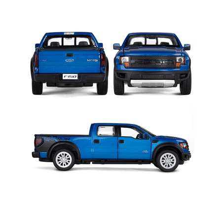 Пикап АВТОпанорама Ford F 150 SVT Raptor 1:34 синий