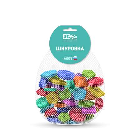 Шнуровка-россыпь ElBascoToys Геометрические фигуры