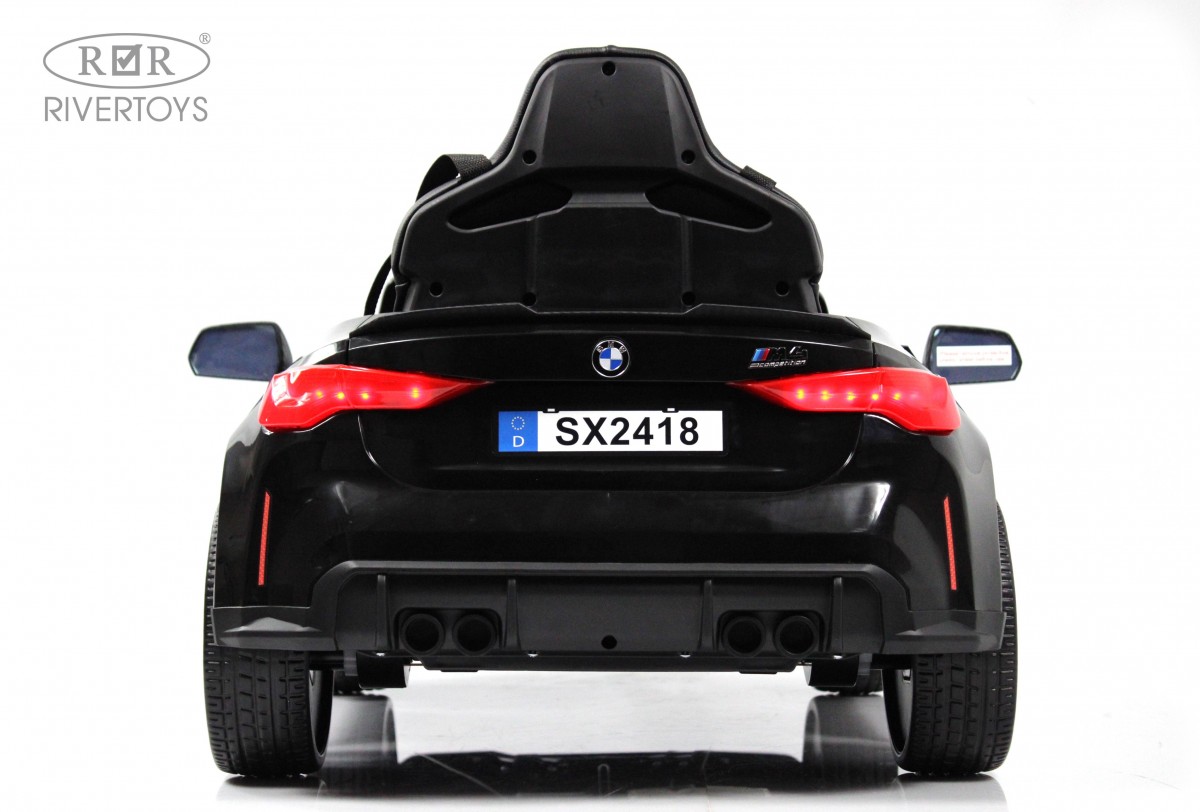 Электромобиль RIVERTOYS BMW A004AA-BMW-BLACK-GLANEC С пультом ДУ - фото 5