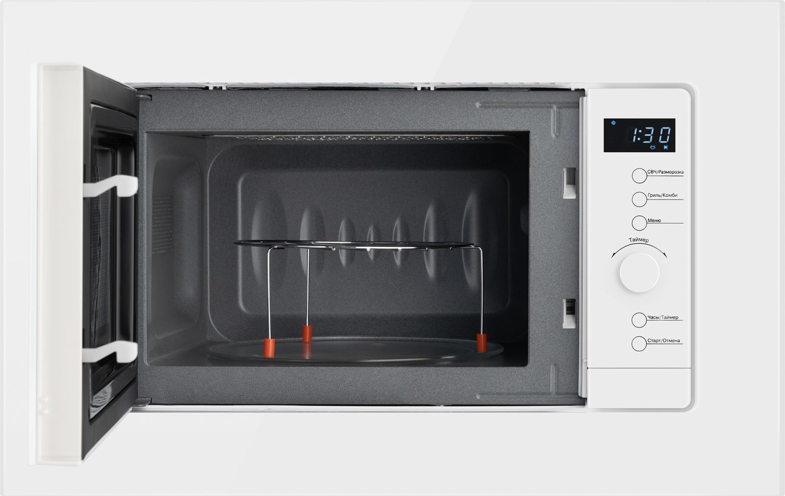 Встраиваемая микроволновая печь WEISSGAUFF HMT-220 WG Grill - фото 11