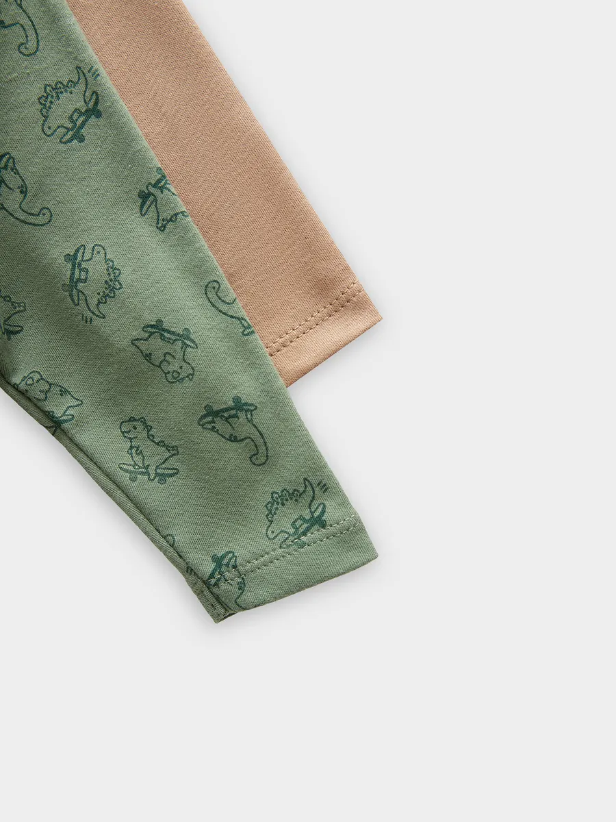 Комбинезон 2 шт Mark Formelle (Марк Формэль) 14005-2/динозавры на зеленом +песочный - фото 10