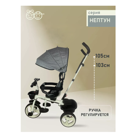 Трехколесный велосипед Velobibi 10 дюймов
