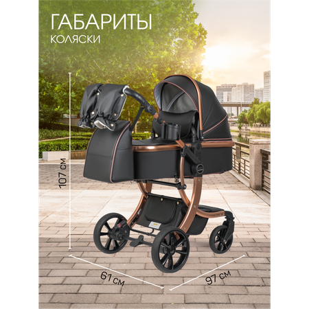 Коляска трансформер Aimile Adventurer черный