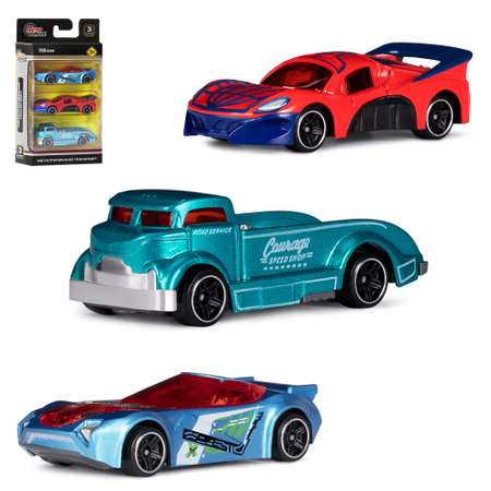 Игровой набор AUTODRIVE Машинки металлические 3шт 1:64