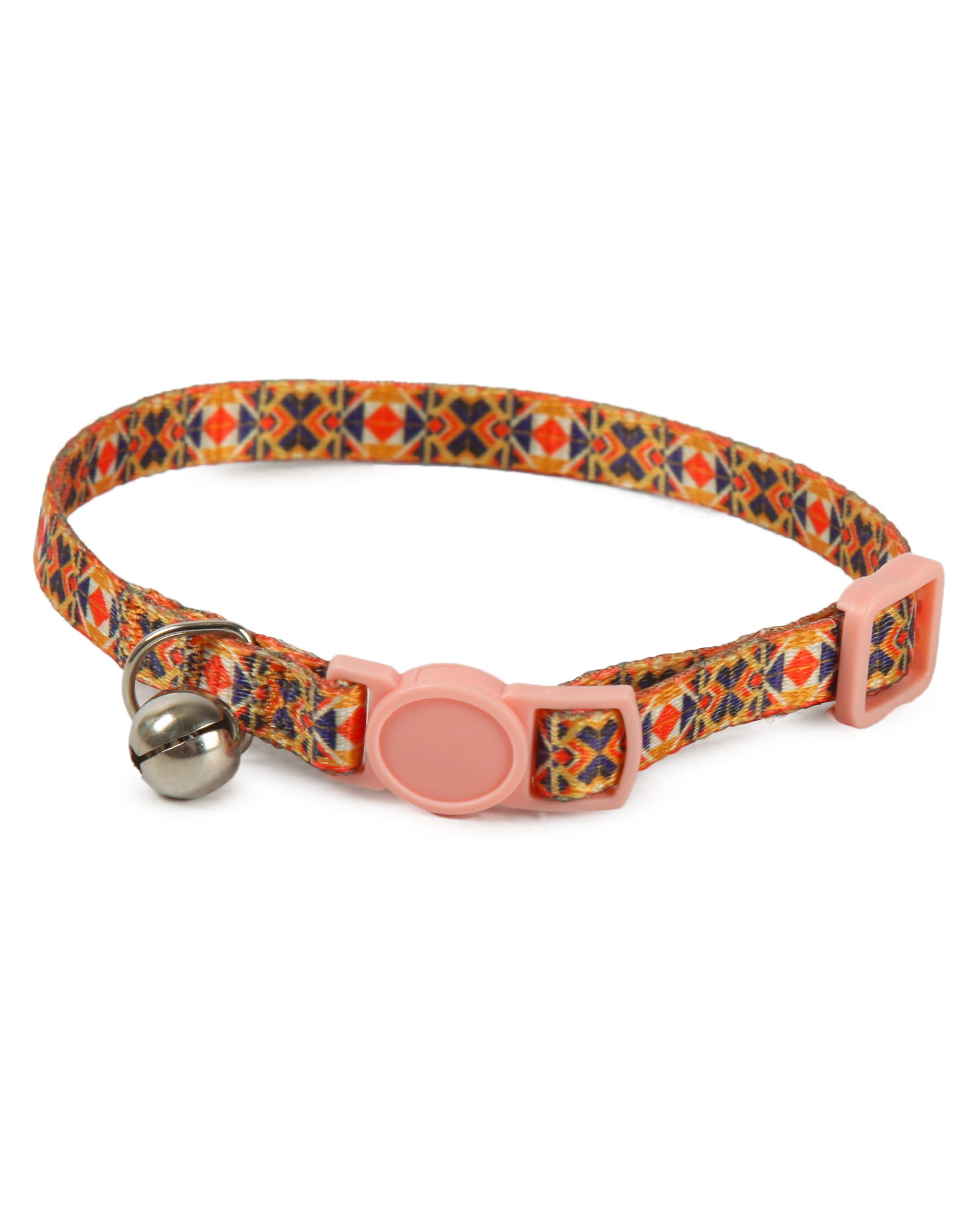Ошейник для кошек Barbaks принт пёстрый оранжевый 1*30см - фото 4