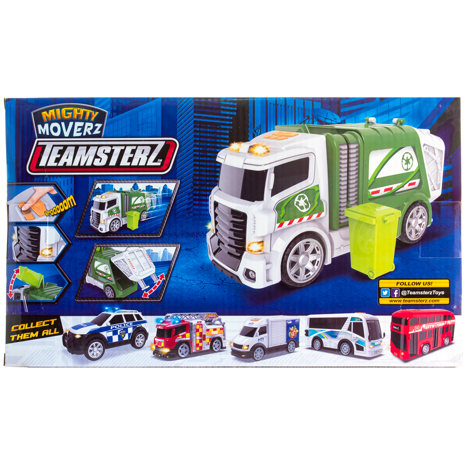 Мусоровоз HTI Teamsterz Mighty Moverz 1416827 - фото 7