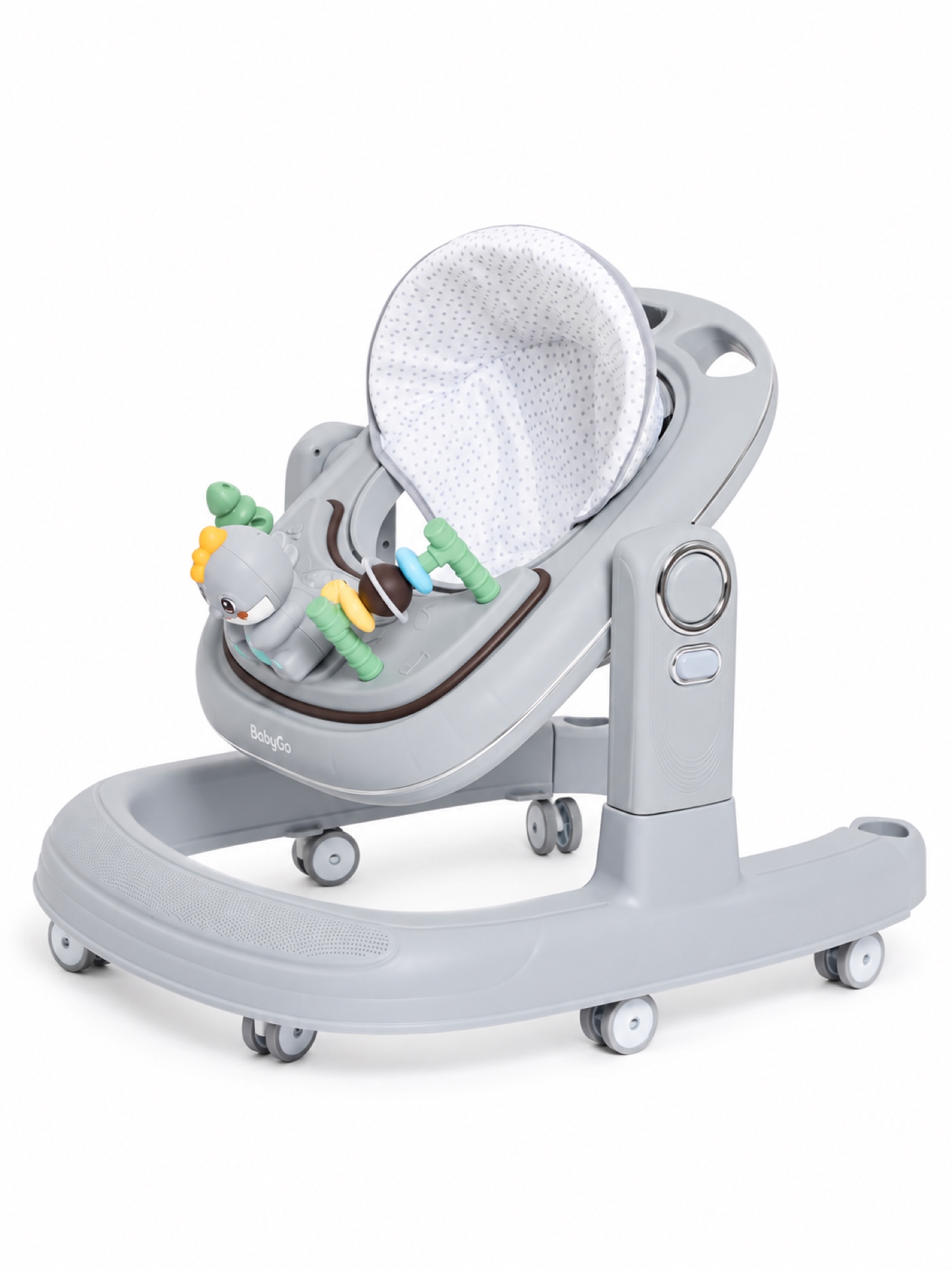 Ходунки BabyGo Lux серый - фото 3