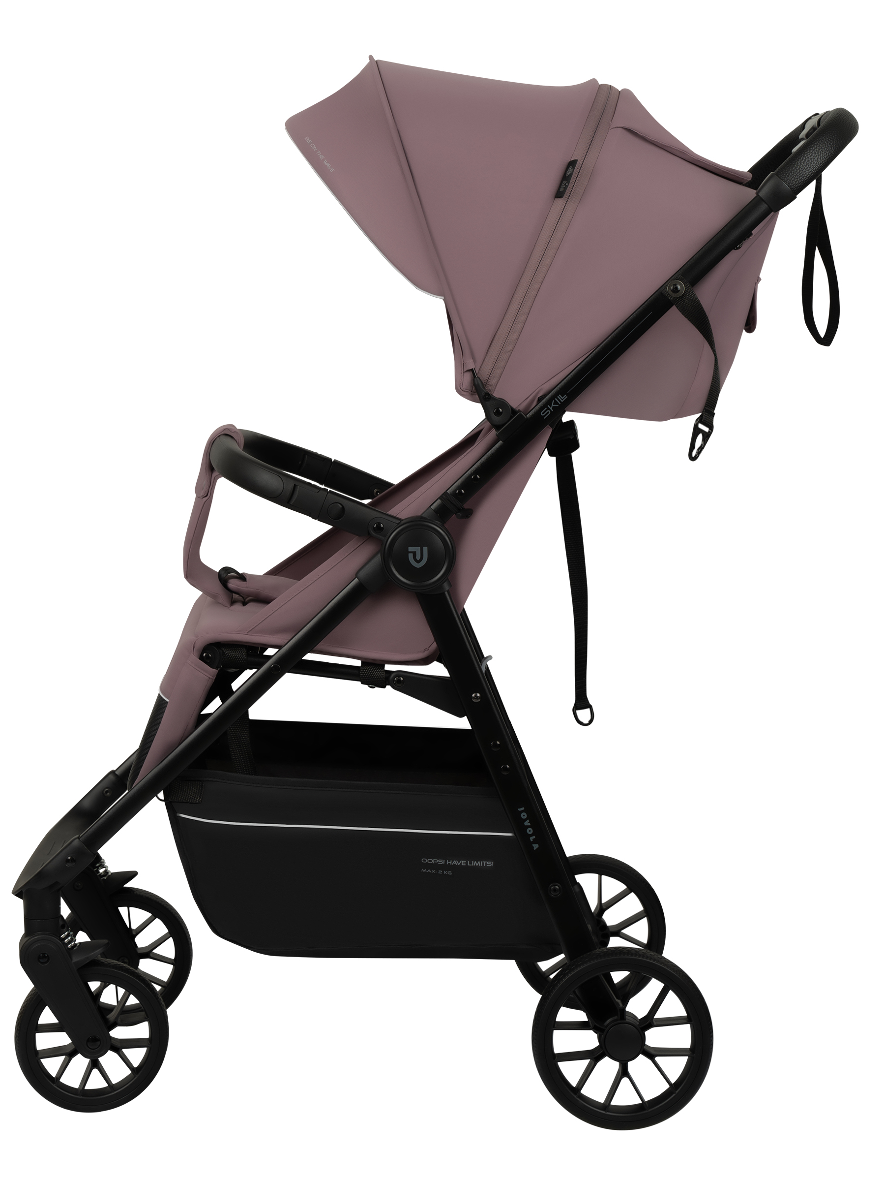 Коляска прогулочная JOVOLA Skill розовый - фото 8