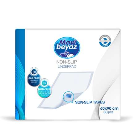 Пелёнки одноразовые mavi beyaz 60х90 см 30 шт.