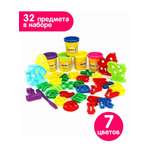 Пластилин Altacto Алфавит английский 32 предмета 7 цв.