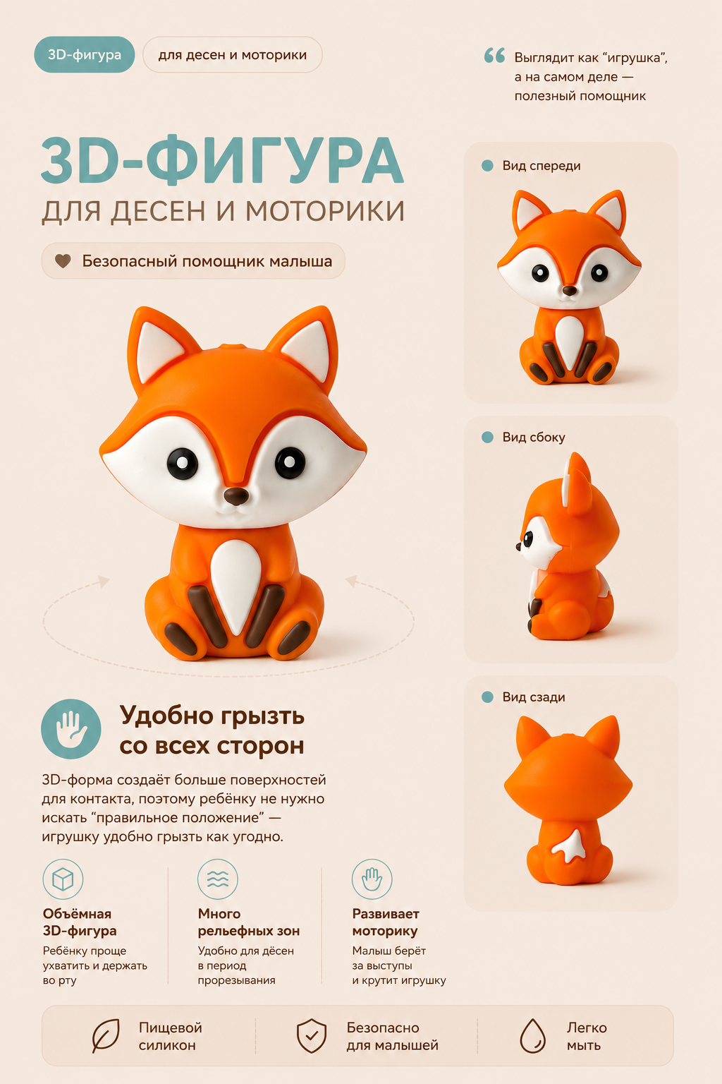 Клипса для пустышки Grizzli_mi - фото 2