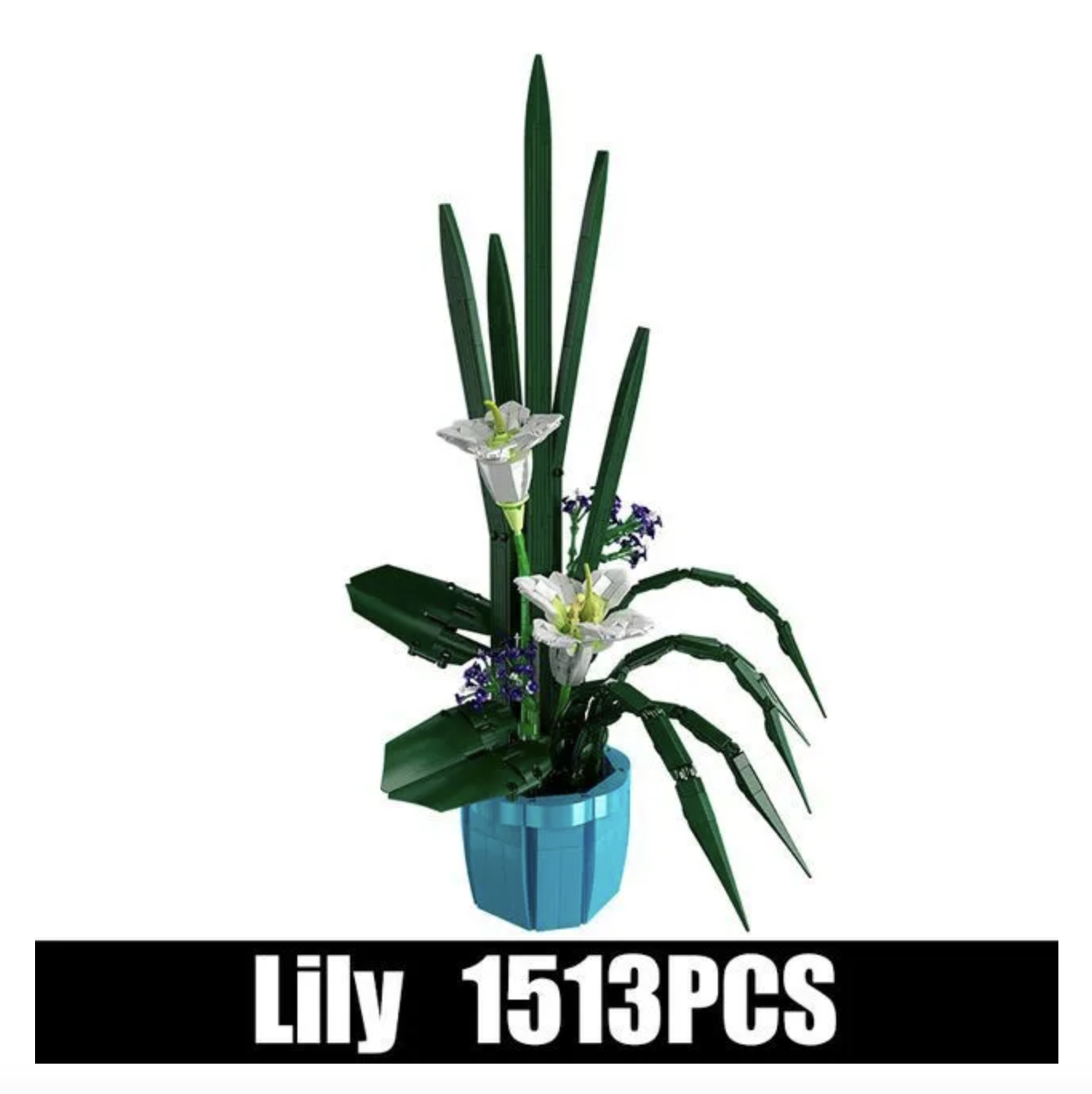 Конструктор Mould King Цветы Лилия в горшке - фото 9