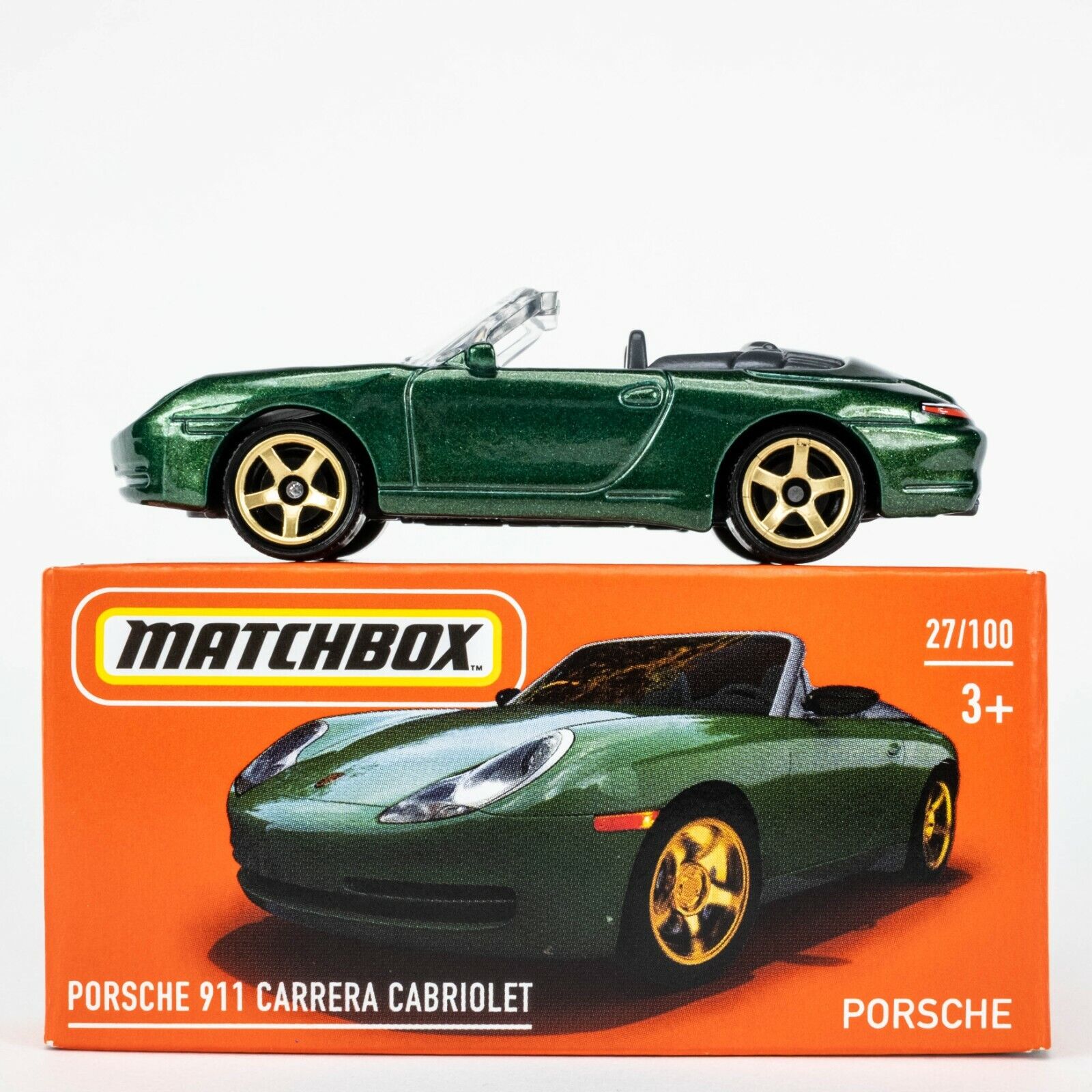 Автомобиль Matchbox Porsche Porsche 911 Carrera Cabriolet 60834 - фото 8