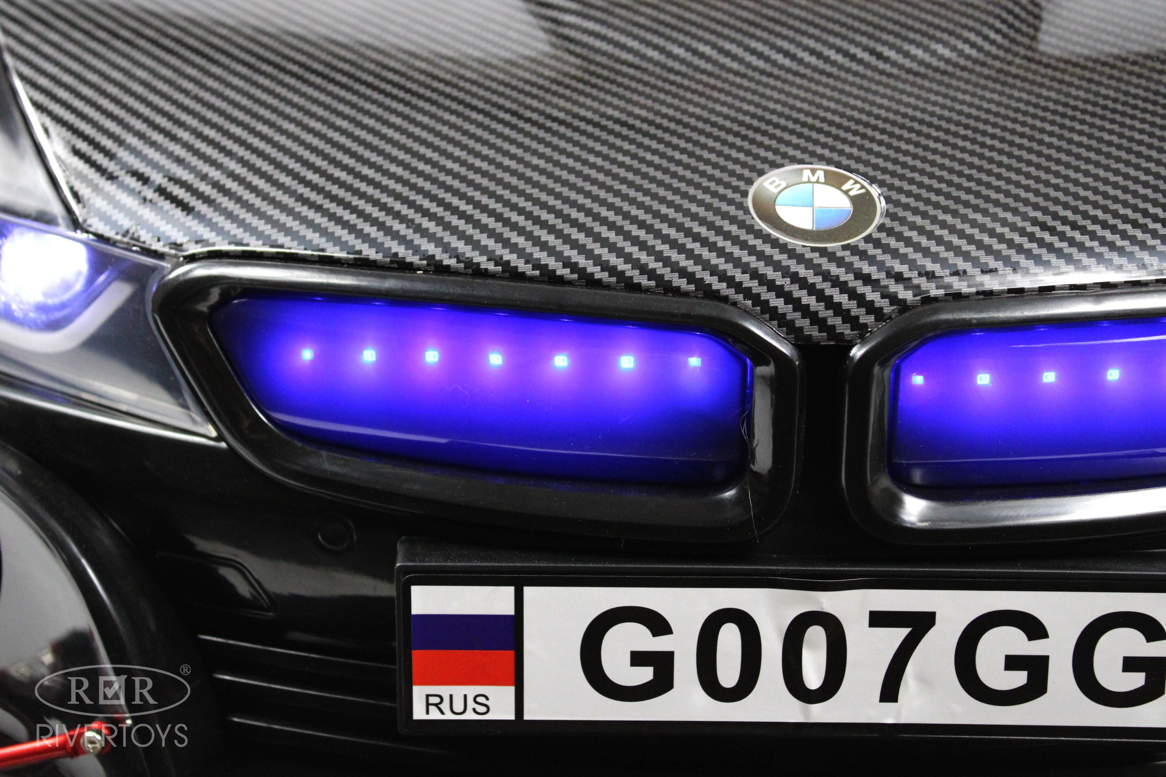 Электромобиль RIVERTOYS BMW G007GG-BLACK С пультом ДУ - фото 12