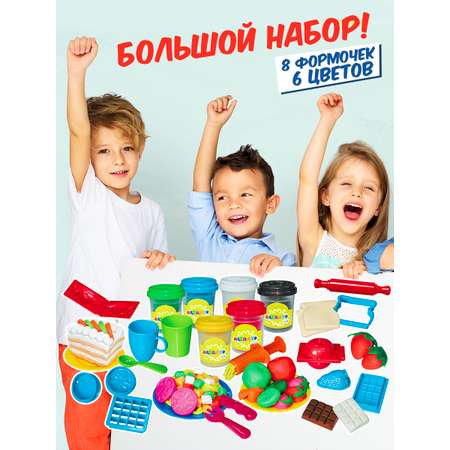 Пластилин Altacto Суперснэк 6 цв.